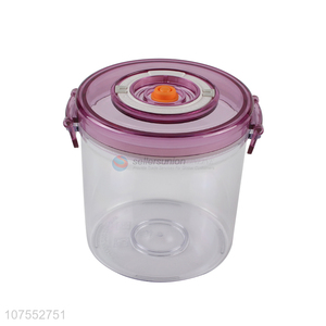 Hot selling round vacuum food storage containers preservation box