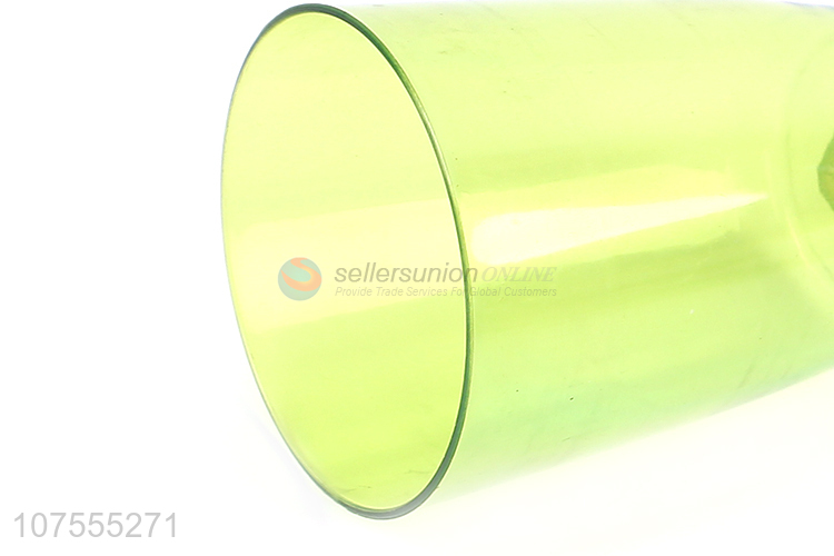 Wholesale Price Fashion Transparent Colorful Plastic Cup Water Cup