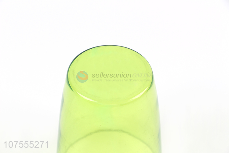 Wholesale Price Fashion Transparent Colorful Plastic Cup Water Cup
