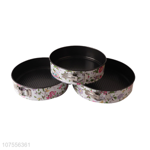 Best Sale 3 Pieces Round Baking Pan Cake Mould