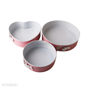 Custom 3 Pieces Round Cake Mould Fashion Bakeware