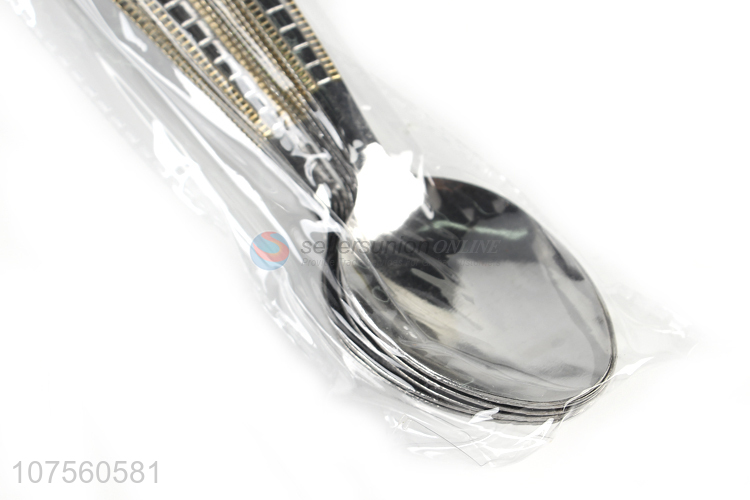 Most Popular Durable Dinnerware Stainless Steel Spoon Metal Flatware