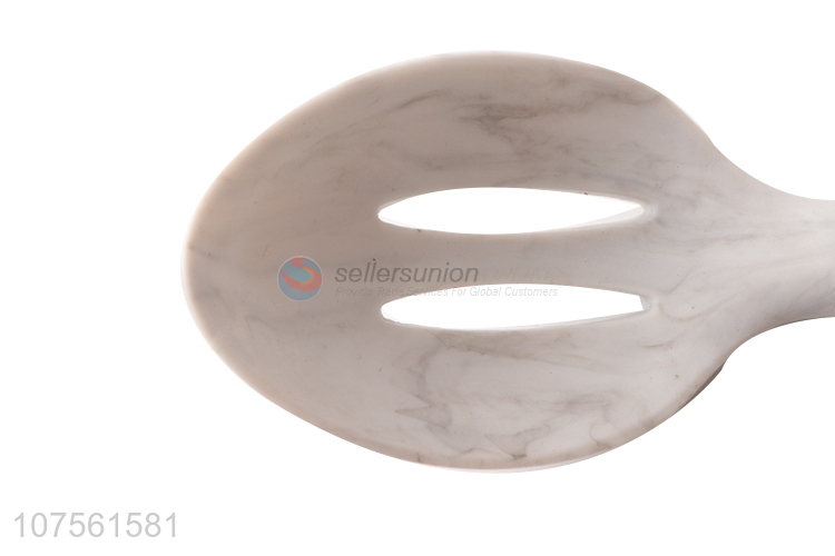 Best Quality Marbling Silicone Strainer Spoon With Stainless Steel Handle
