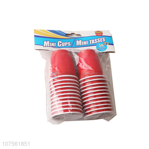 Best Quality 22 Pieces Plastic Cup Fashion Disposable Cup Set