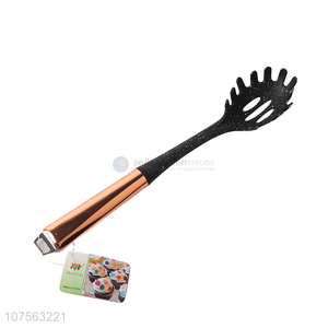 High Sales Food Grade Nylon Spaghetti Spoon With Rose Gold Stainless Steel Handle