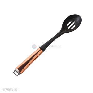Wholesale Kitchen Tools Rose Gold Stainless Steel Handle Slotted Spoon