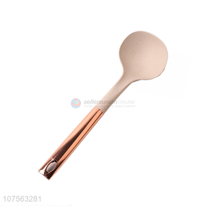 Factory Sales Rose Gold Stainless Steel Handle Straw Soup Ladle
