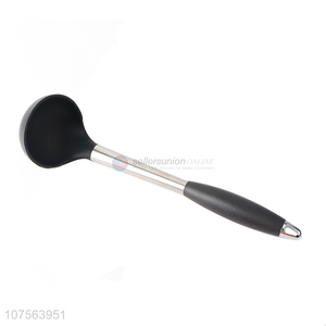 Factory price stainless steel handle silicone soup ladle kitchen products