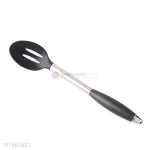 Popular products stainless steel handle silicone slotted spoon kitchen utensils