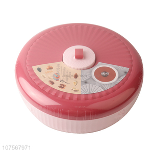 Factory Price Portable Round Food Fruit Candy Snack Storage Box