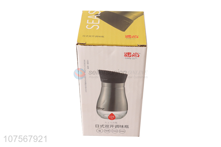 Contracted Design Japanese Style Double Open Seasoning Bottle