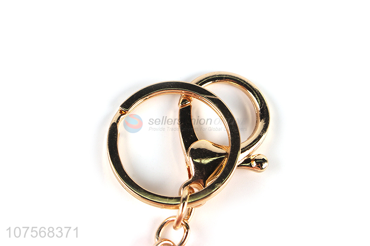 Bottom price fluffy piggy key chain fluffy faux fur ball bag pendants