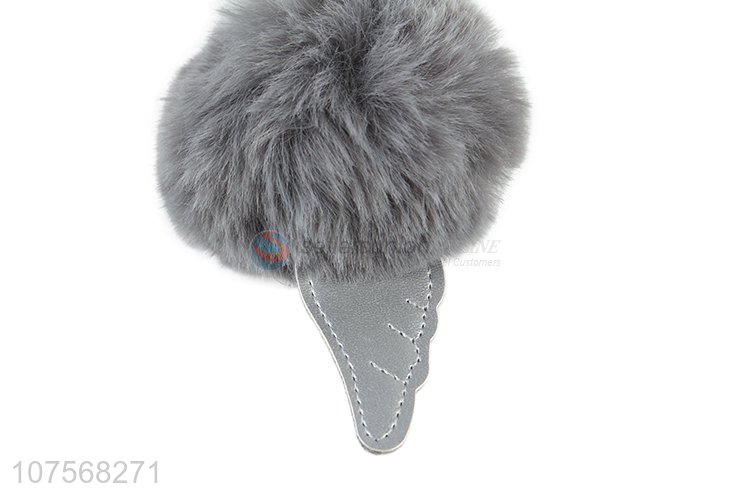 New products plush bag pendant pom pom key chain swan key chain