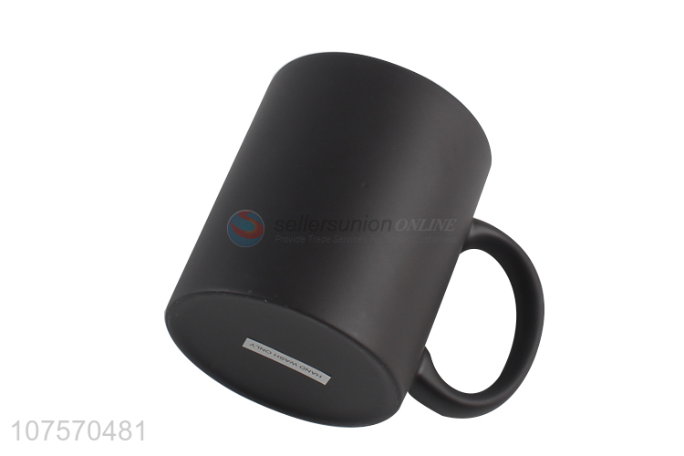 Bottom price 11oz matte color changing cup fashion ceramic cup