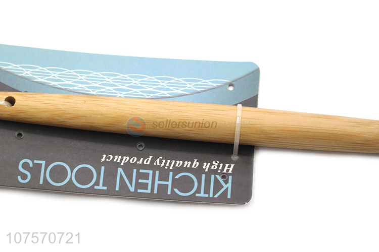 Cheap And Good Quality Cooking Silicone Spatula With Bamboo Handle