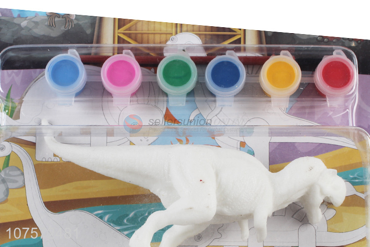 Factory Sell Dinosaur Models Diy Graffiti Hand Painted Kids Educational Toys
