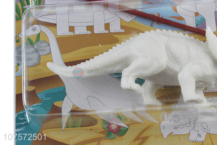 Lowest Price White Dinosaur Model Diy Graffiti Hand Painted Educational Toys