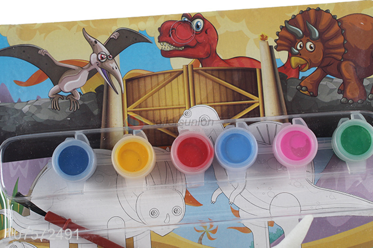 New Arrivals Children Diy Hand Painted Plastic Dinosaur Model Educational Toys