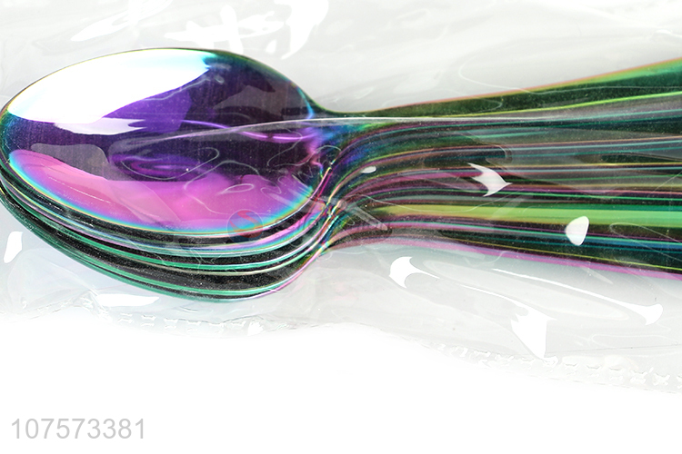 Fashion Design Colorful Dinner Spoon Soup Spoon