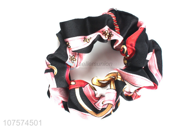 China factory deluxe exquisite fabric hair scrunchies wome girls hair accessories