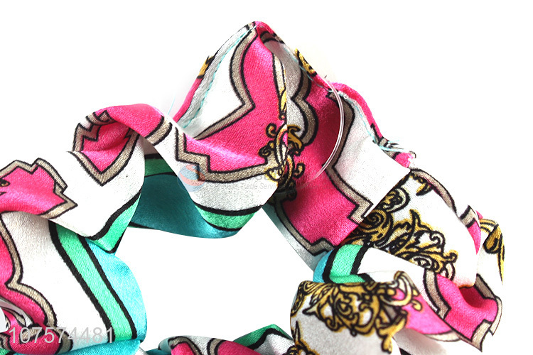 Latest arrival European style hair scrunchies exquisite luxury ponytail holder