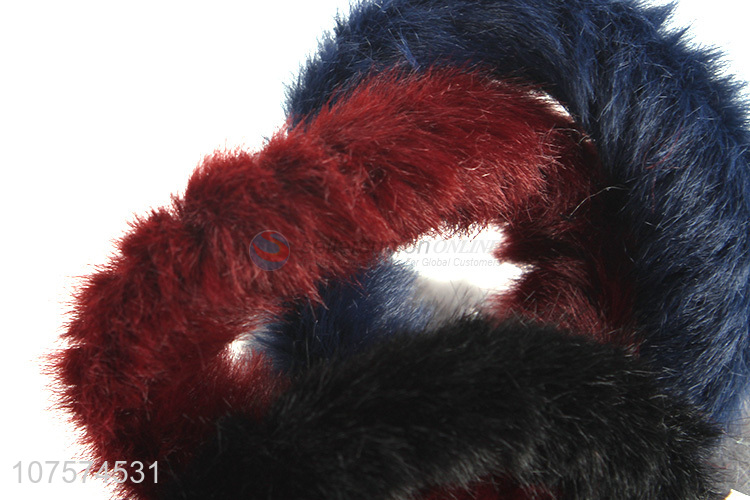 Good sale imitated rabbit fur hair ties autumn and winter hair bands