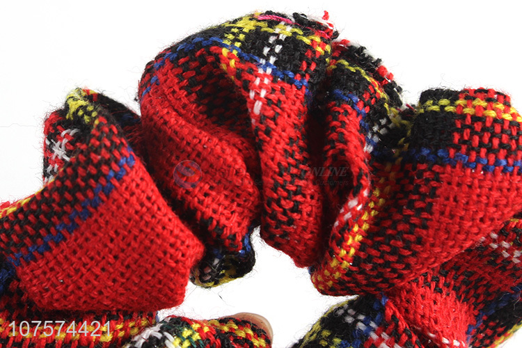 High quality elastic fabric hair scrunchies Korean style hair bands for female
