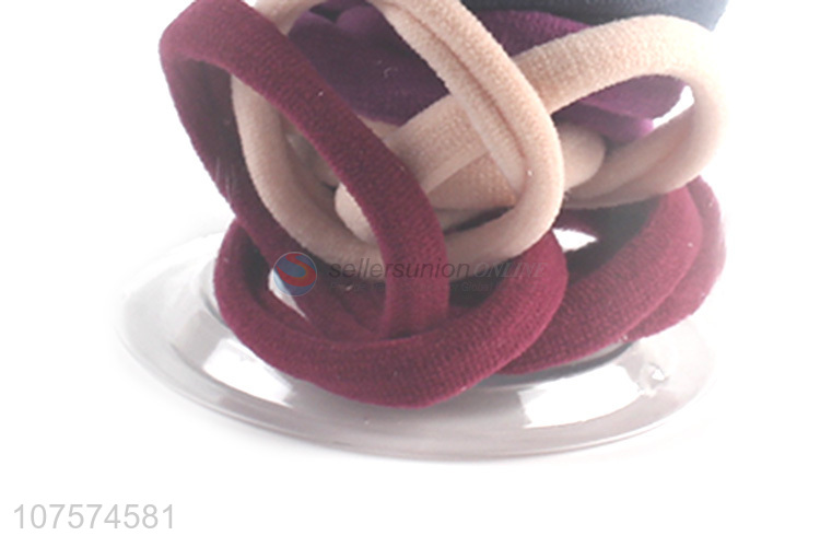 Promotional terry cloth hair ties seamless hair bands ponytail holders