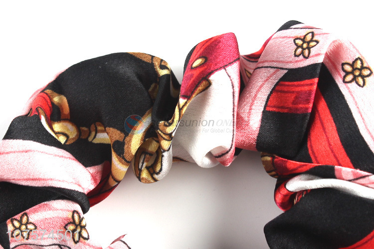 China factory deluxe exquisite fabric hair scrunchies wome girls hair accessories