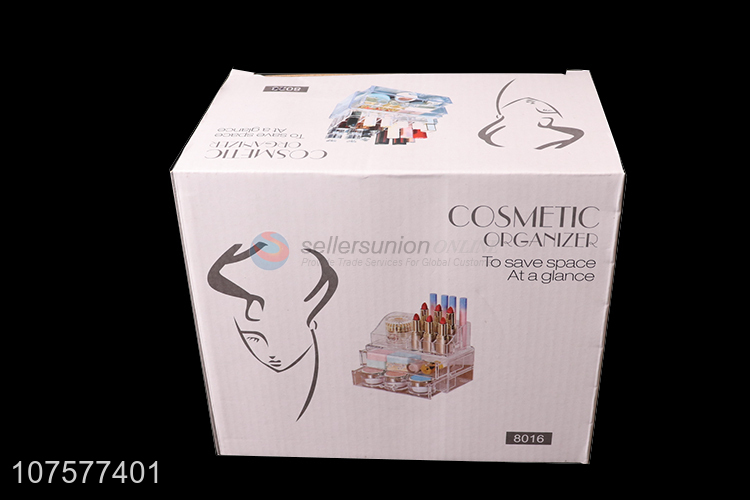 Hot Style Clear Plastic Drawers Cosmetic Organizer Makeup Storage Box