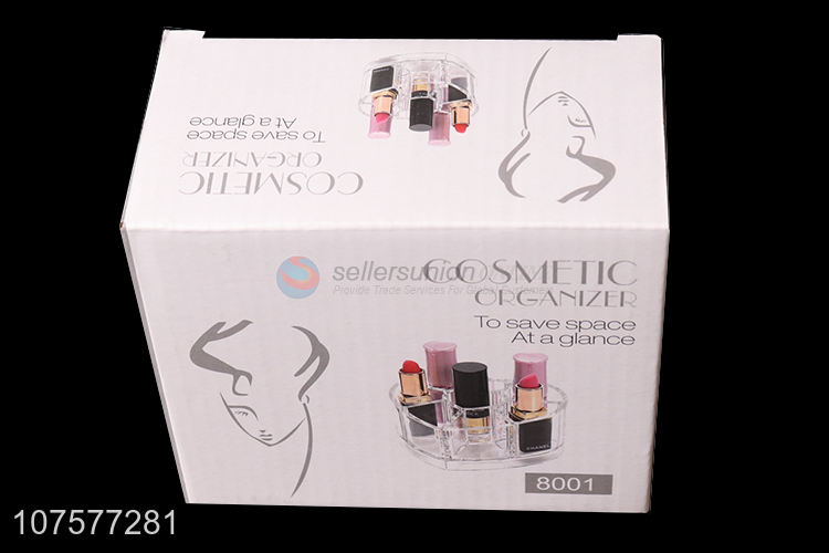 Wholesale Heart Shape Design Clear Plastic Cosmetic Organizer