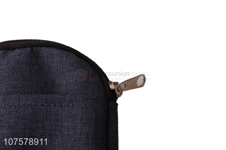 Wholesale Zipper Pencil Case Students Oxford Cloth Large Capacity Pen Bag