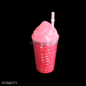 Personalized Design Straw Cup Drinking Cup With Lid