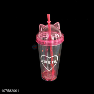 Wholesale Fashion Straw Cup Beverage Cup Drinking Cup