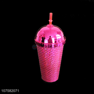 New Arrival Plastic Drinking Cup Fashion Straw Cup Beverage Cup