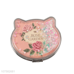 Delicate Design Flower Pattern Makeup Mirror