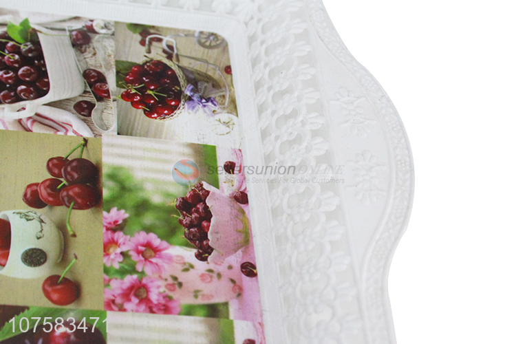 Top Quality Fashion Food Salver Plastic Serving Tray