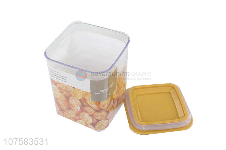 Creative Design Plastic Kitchen Seal Food Storage Jar