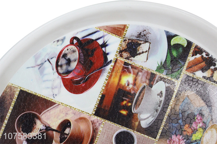 Good Quality Round Plastic Tray Fashion Serving Tray