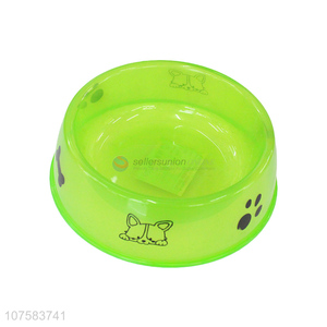 Custom Colorful Plastic Pet Bowl Pet Food Water Feeder Bowl