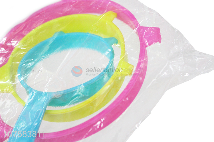 Wholesale 3 Pieces Plastic Handle Kitchen Strainer Set
