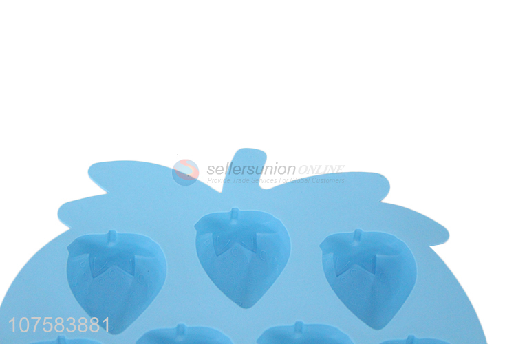 Best Selling Strawberry Shape Silicone Ice Cube Tray Ice Mould