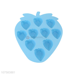 Best Selling Strawberry Shape Silicone Ice Cube Tray Ice Mould