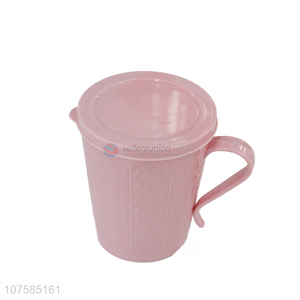 Hot Selling Pink Plastic Water Cup With Lid