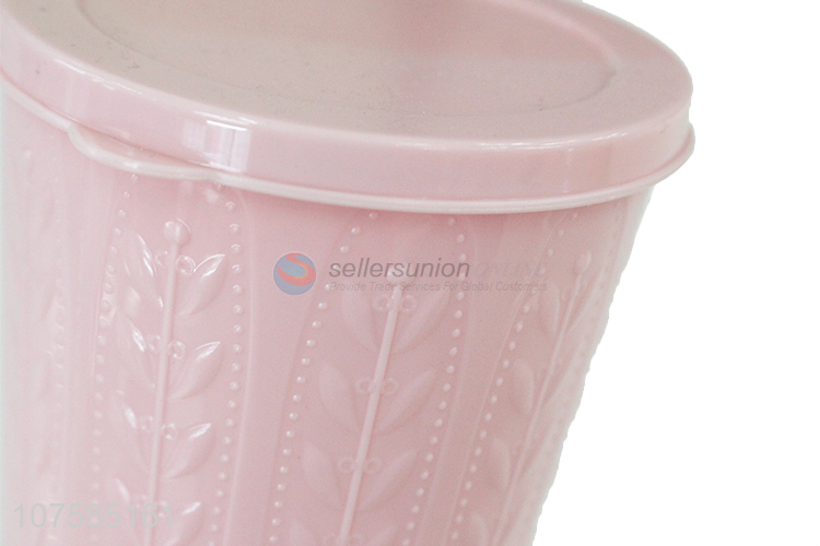 Hot Selling Pink Plastic Water Cup With Lid