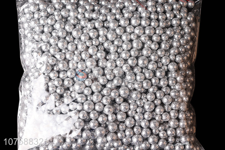 Good Quality Silver Beads For Christmas Decoration