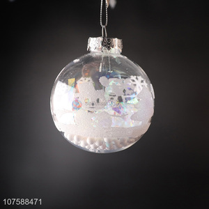 Fashion Design Transparent Christmas Ball For Christmas Decoration