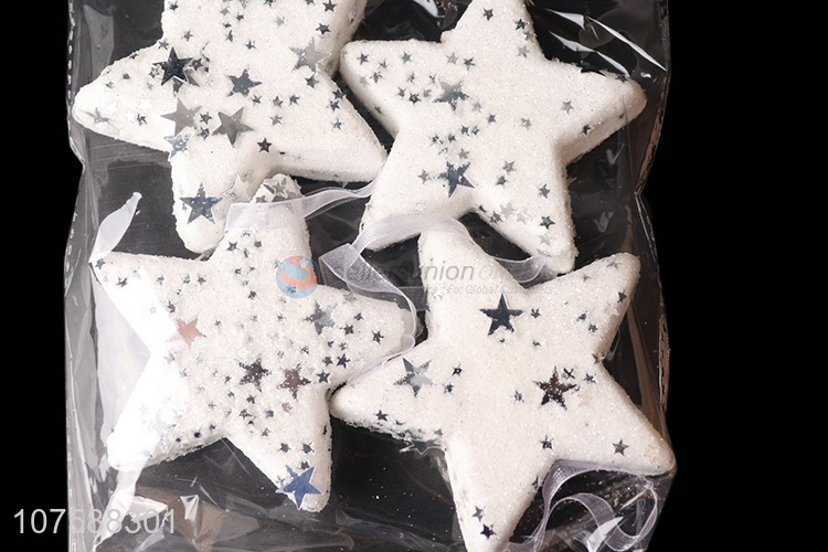 Good Sale 4 Pieces Foam Stars Christmas Decoration Ornaments