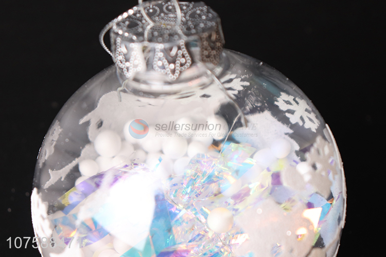 Fashion Design Transparent Christmas Ball For Christmas Decoration