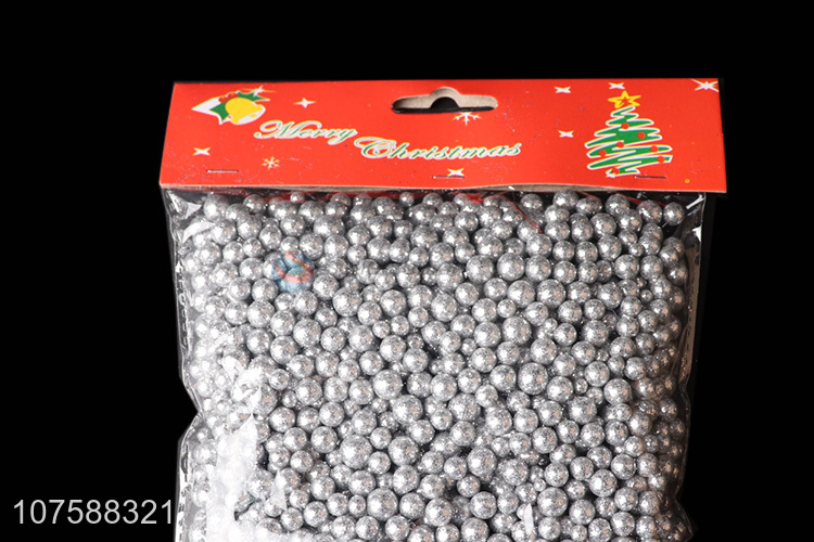 Good Quality Silver Beads For Christmas Decoration